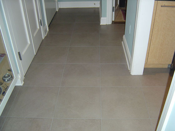 Color Sealed Tile and Grout Floor