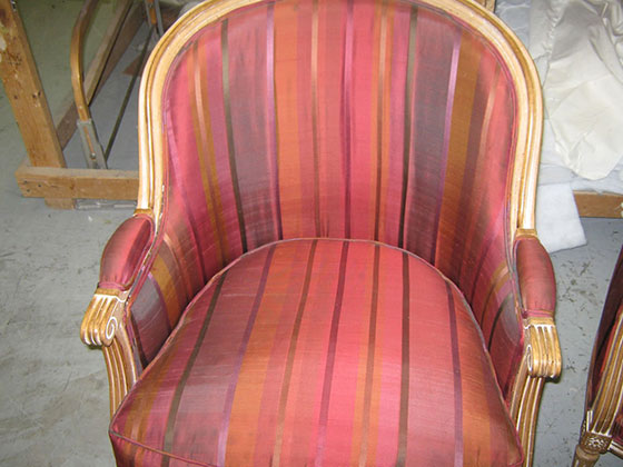 Antique Chair with Water Stains Removed