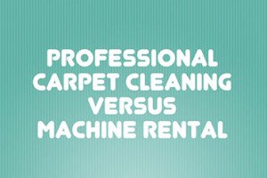 Professional carpet cleaning vs renting a DIY machine.