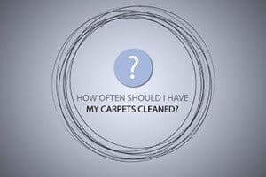 How often should carpets be professionally cleaned?