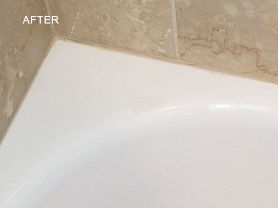 Chipped Porcelain Tub Repaired